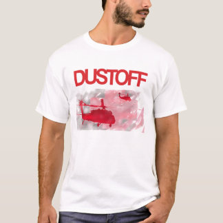 T-shirt Dustoff au-dessus de thème de drapeau (avant