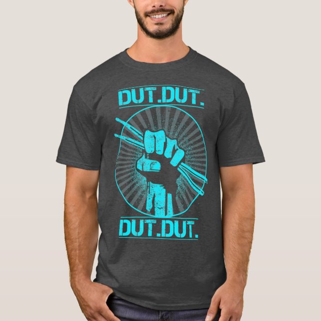 T-shirt Dut Marching Band Drum line Musicien nouveauté (Devant)