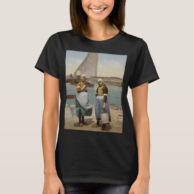 T-shirt Dutch Girls from Marken Island (vers 1900) (Devant)