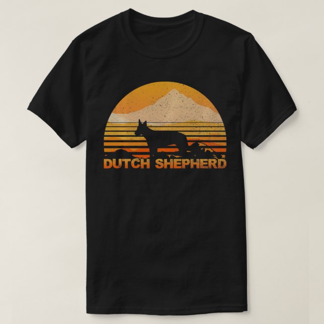 T-shirt DUTCH SHEPHERD Funny  (Design devant)