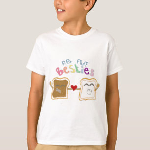 T-shirt duvet de beurre d'arachide de besties