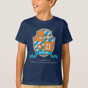T-shirt Dylan boys D nom & signification chevaliers boucli