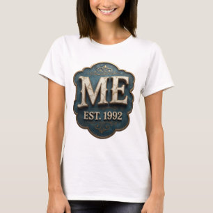 T-shirt Dynamic Gold ME ÉTABLI EN 1992 Conception Moderne