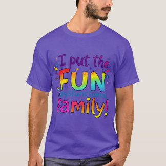 T-shirt Dysfunctional Family Funny Quote Design vintage