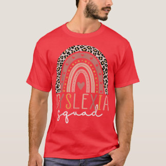 T-shirt Dysleia Teacher Squad, Enseignant De Lecture, Dysl