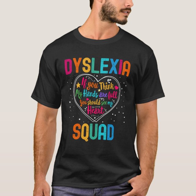 T-shirt Dyslexia Squad Appreciation Week Back to School He (Devant)