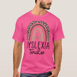 T-shirt Dyslexie de l'arc-en-ciel léopard Thérapie Dyslexi