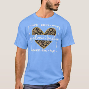 T-shirt Dyslexie Enseignant Dyslexique Thérapie Dyslexie E