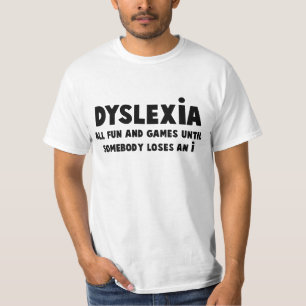 T-shirt Dyslexie hilare