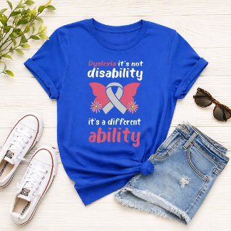 T-shirt Dyslexie Sensibilisation Capacité Différente Inspi