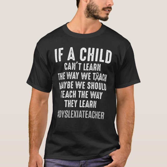 T-shirt Dyslexie Teacher Thérapiste Dyslexique 2 (Devant)