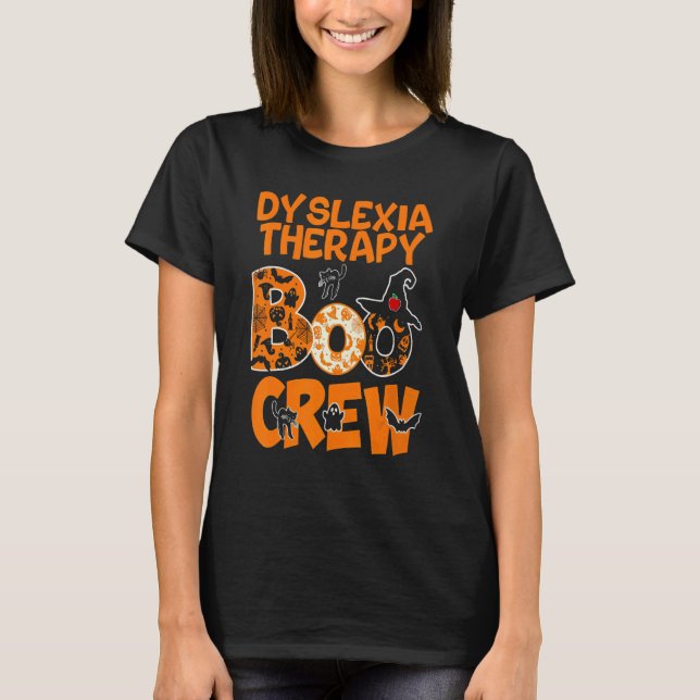 T-shirt Dyslexie Thérapie Professeur Costume Halloween Ave (Devant)