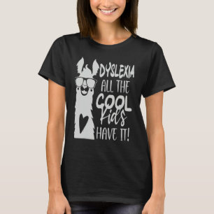 T-shirt Dyslexie Tous les enfants cool l'ont Sensibilisat