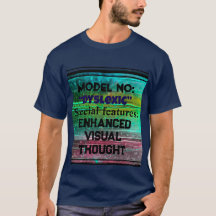 T-shirt dyslexique