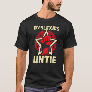 T-shirt Dyslexique Dénouer la sensibilisation à la dyslexi