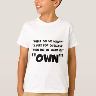 T-shirt Dyslexique drôle