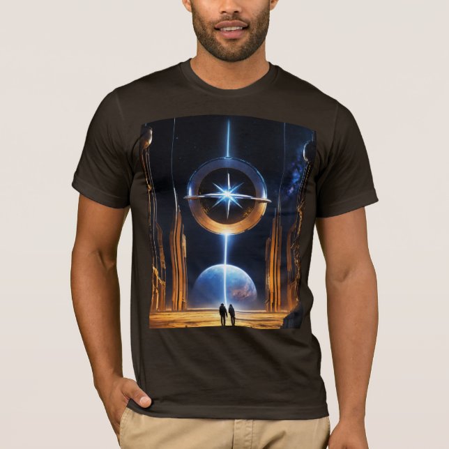 T-shirt Dyson StarGate - Structure cosmique futuriste Tee (Devant)