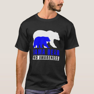 T-shirt Dysplasie fibromusculaire Mama Ours Soutien Mère M