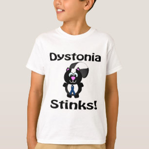 T-shirt Dystonia pue conception de sensibilisation à la pe