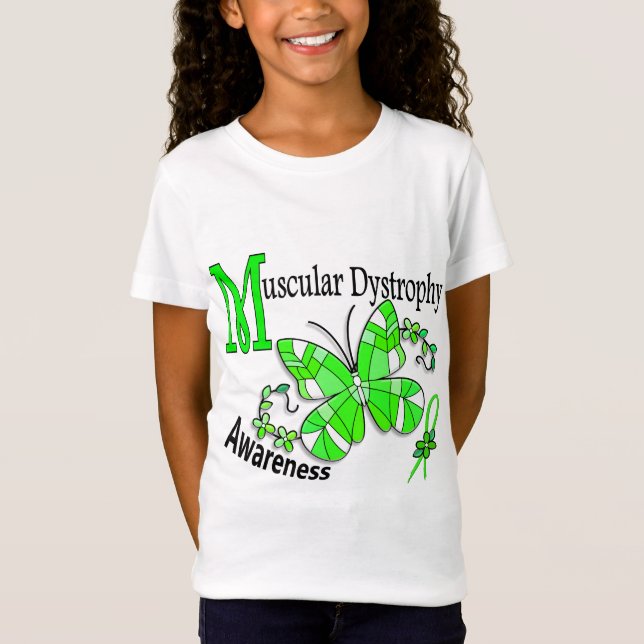 T-Shirt Dystrophie musculaire du papillon 2 en verre (Devant)