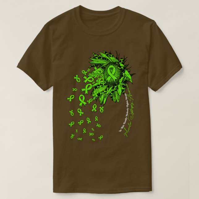 T-shirt Dystrophie musculaire Sensibilisation tournesol n (Design devant)