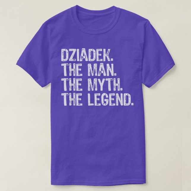 T-shirt Dziadek L'Homme Le Mythe La Légende Drôle Cool  (Design devant)