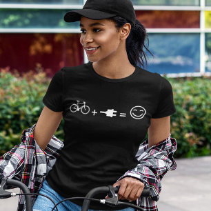 T-shirt E-Bike Bicyclette amusante Électrique Électrique C