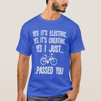 T-shirt E-Bike Funny Cyclisme Électrique Pour Bicycle Elec