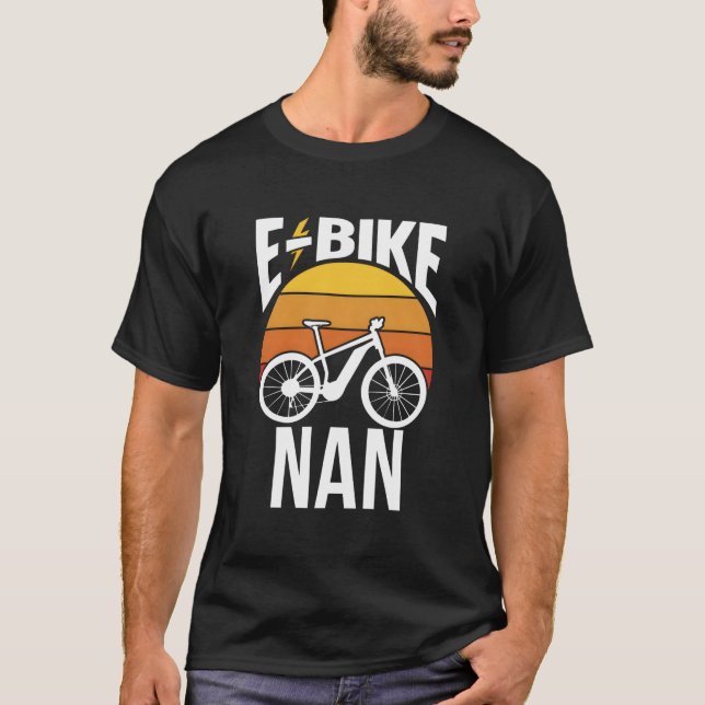 T-shirt E-Bike Nan Rider Cycling Electric Cyclist Grandma (Devant)
