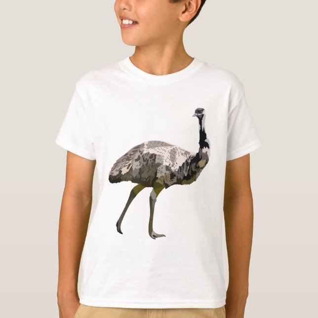 T-shirt E est pour Emu (Devant)