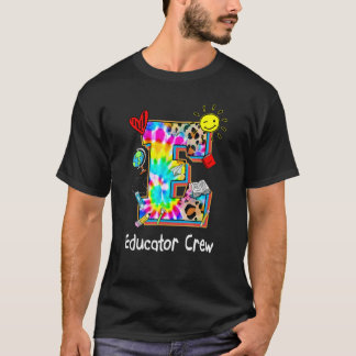 T-shirt E est pour l'équipe d'éducateurs Retour au léopard