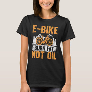 T-shirt E Vélo Brûler Gras Pas Huile Vélo Électrique Vélo 