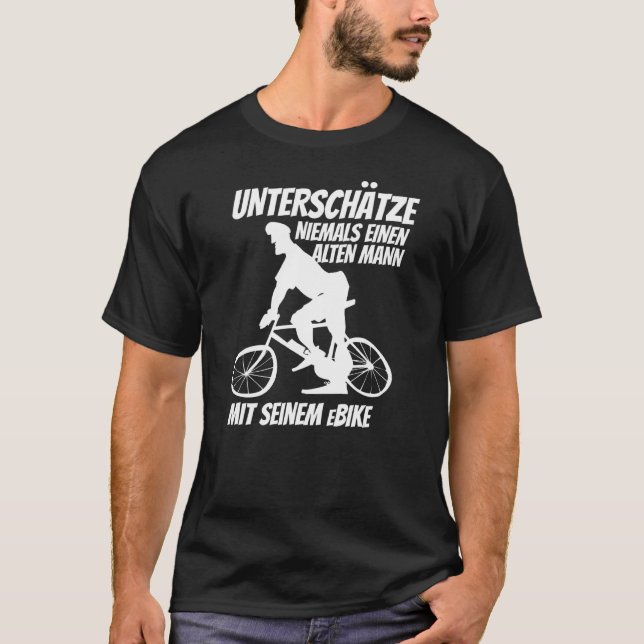 T-shirt E Vélo Pilote Ebike Pedelec Vélo électrique (Devant)