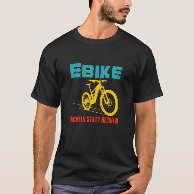 T-shirt E Vélo Sourire Au Lieu De Panne Pour Cycli Électri (Devant)