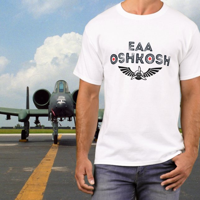 T-shirt EAA Oshkosh Air Show Wings Propeller Fun Aviation (Créateur téléchargé)
