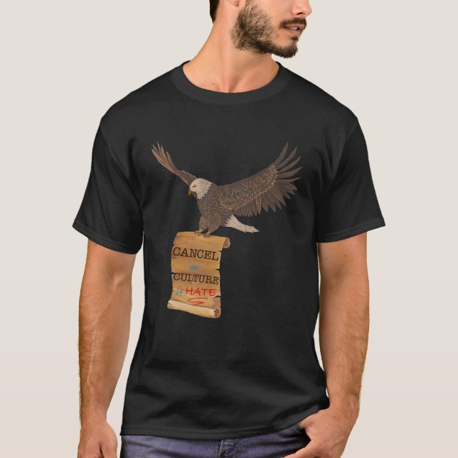 T-shirt Eagle and Scroll Cancel Culture (Devant)