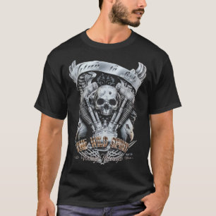 T-shirt Eagle Biker Autochtone Amérindien Motorbike Motor
