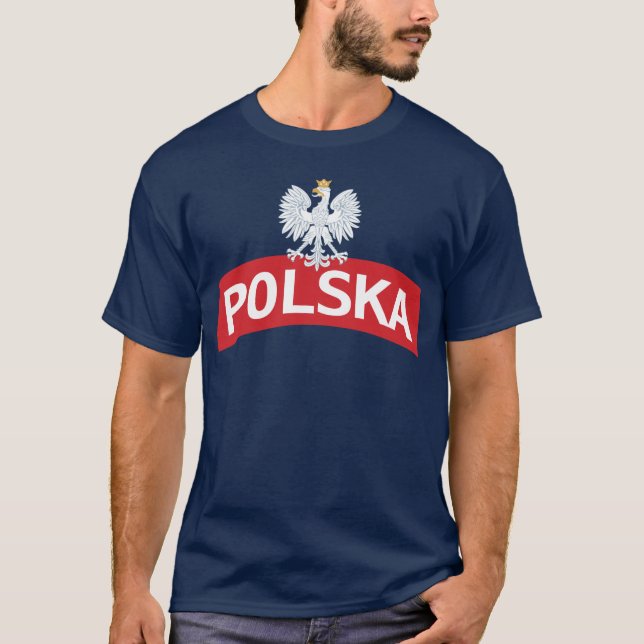 T-shirt Eagle blanc sur l'arc de Polska (Devant)