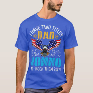 T-shirt Eagle J'Ai Deux Titres Papa Et Nonno Et Je Rock