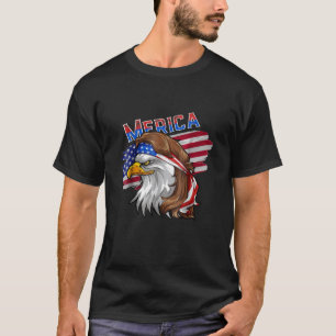 T-shirt Eagle Mullet 4 juillet Drapeau américain Merica