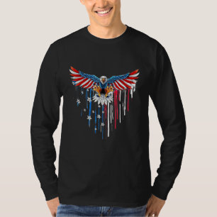 T-shirt Eagle Mullet 4 juillet Drapeau américain Merica Me