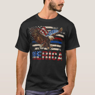 T-shirt Eagle Mullet 4 juillet Patriotique USA Amérique