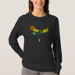 T-shirt Eagle Paraglider Retro Design