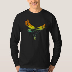 T-shirt Eagle Paraglider Retro Design