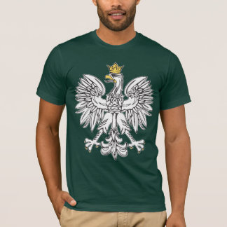 T-shirt Eagle polonais avec la couronne d'or