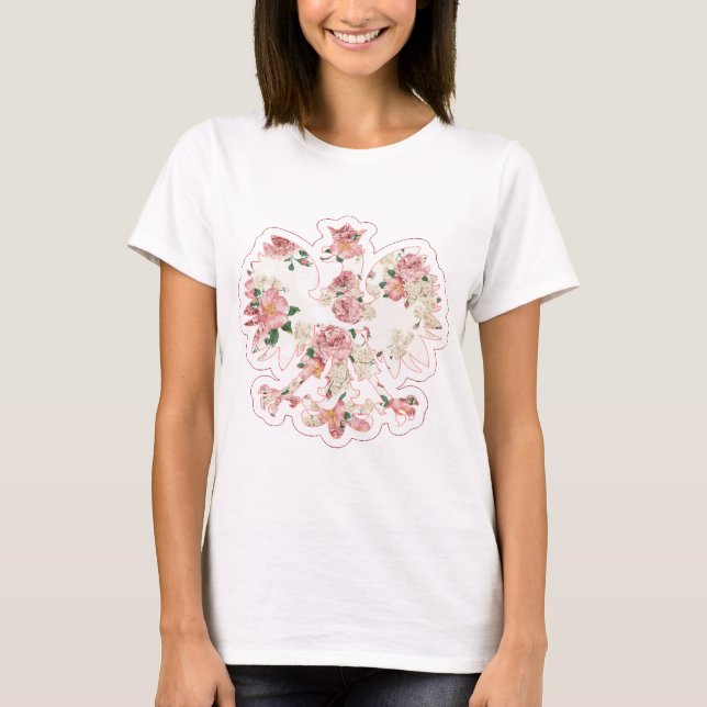 T-shirt Eagle polonais floral (Devant)