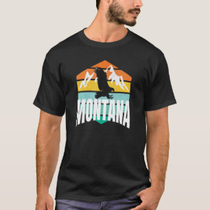 T-shirt Eagle Rétro Montana Montana Vintage Retro Formé B