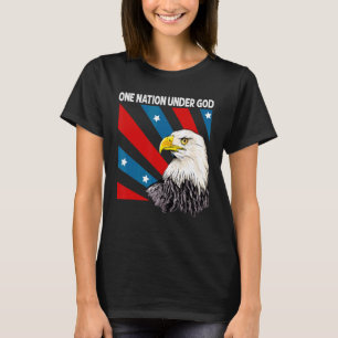 T-shirt Eagle Usa Christian Patriot America One Nation Und