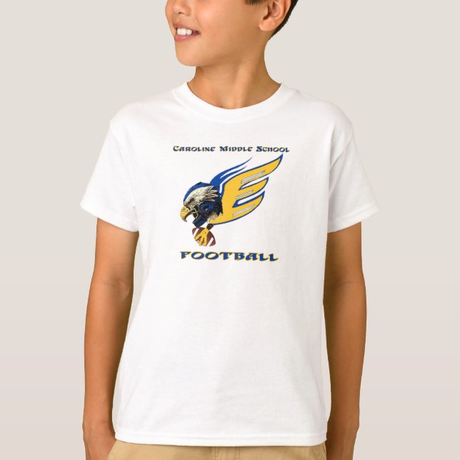 T-shirt Eagles Football Team Shirt avec Helment design (Devant)