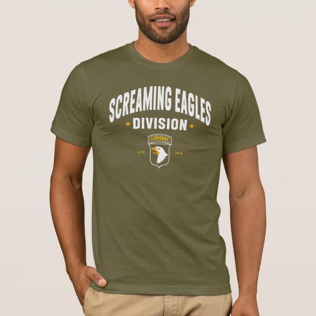 T-shirt Eagles hurlants - 101e division aéroportée Fatigue (Devant)